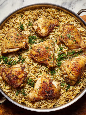 Skillet Chicken Shawarma and Rice Recipe
