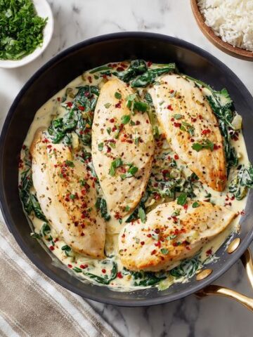 Spinach Artichoke Chicken Skillet Recipe