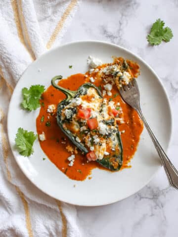 Baked Chile Relleno with Corn, Green Chiles, and Melty Cheese Recipe