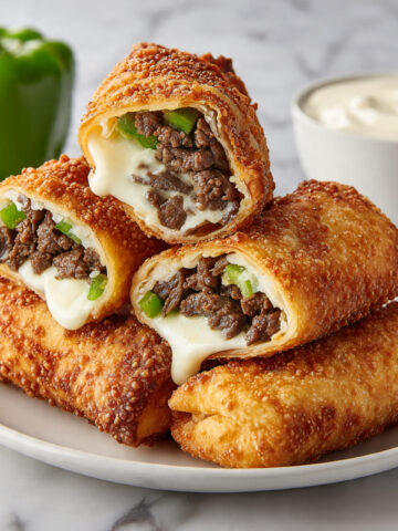 Philly Cheesesteak Egg Rolls Recipe