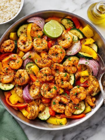 Shrimp and Vegetables Skillet Recipe