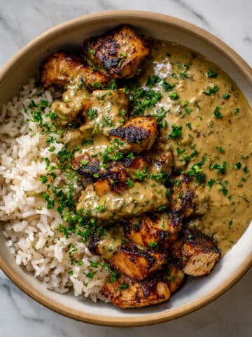 Creamy Smothered Chicken and Rice Recipe
