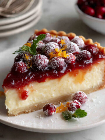 Cranberry Custard Pie Recipe