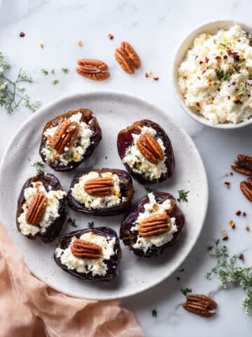 Easy Pecan Stuffed Dates (Vegan) Recipe