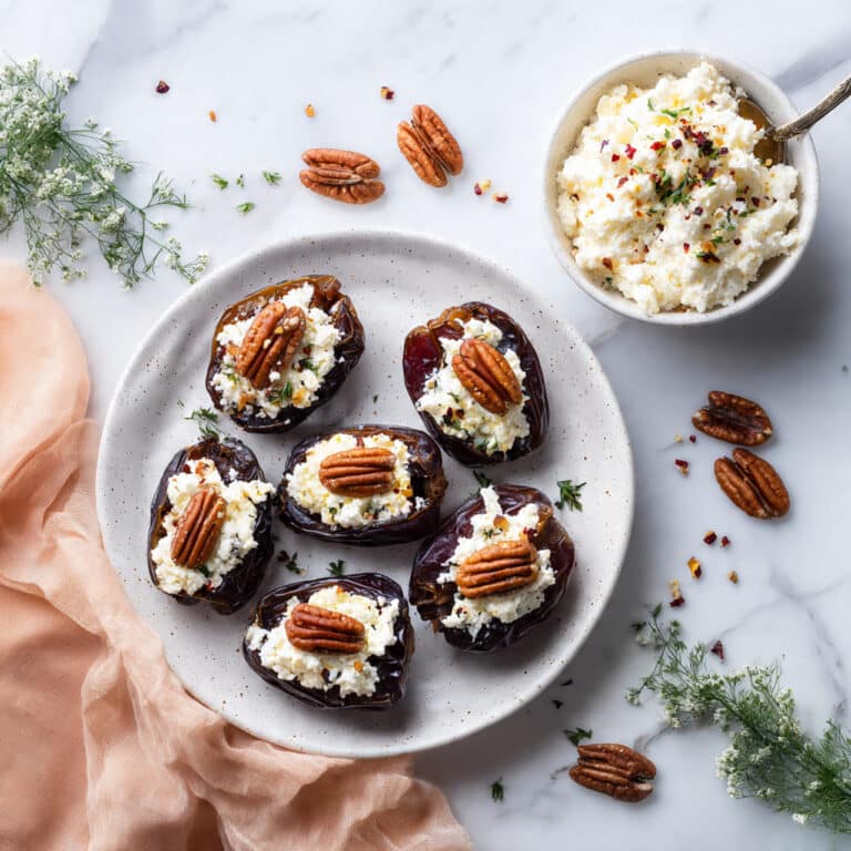 Easy Pecan Stuffed Dates (Vegan) Recipe