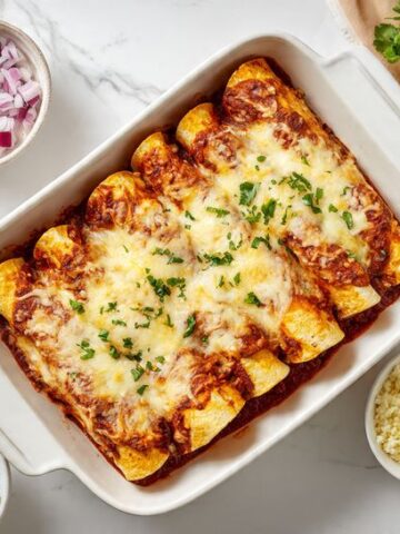Beef Enchiladas with Homemade Red Sauce Recipe