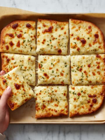 Super Cheesy Garlicky Breadsticks Recipe
