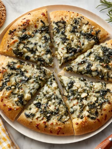 Spinach White Pizza Recipe