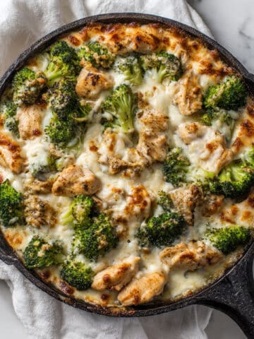 Creamy Chicken Broccoli and Cheese Casserole {Low-carb/Keto Friendly!} Recipe