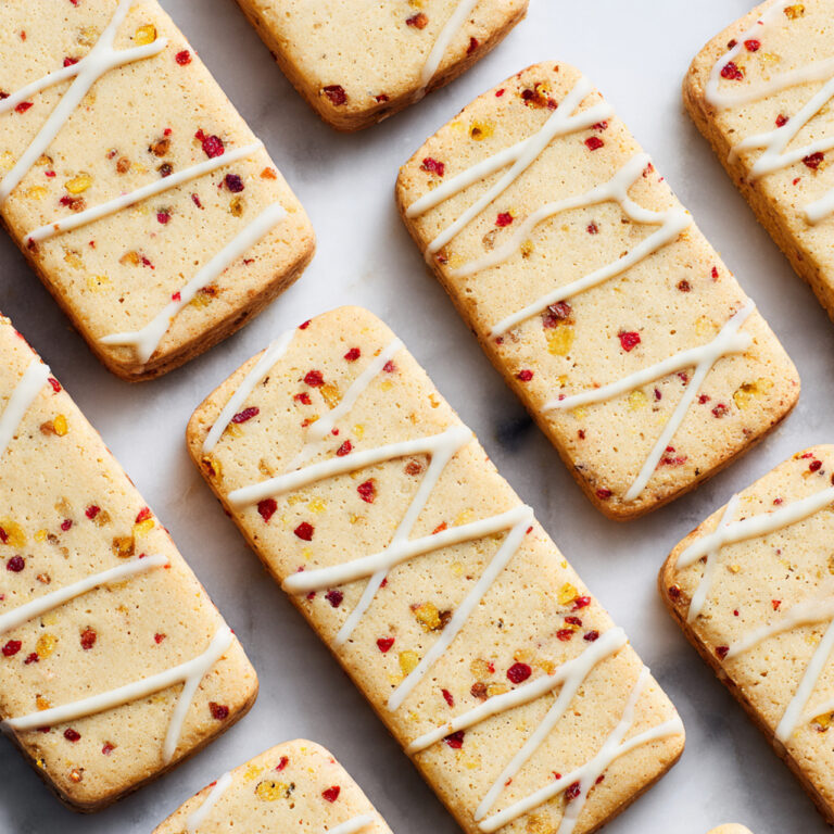 Orange Cranberry Shortbread Cookies Recipe