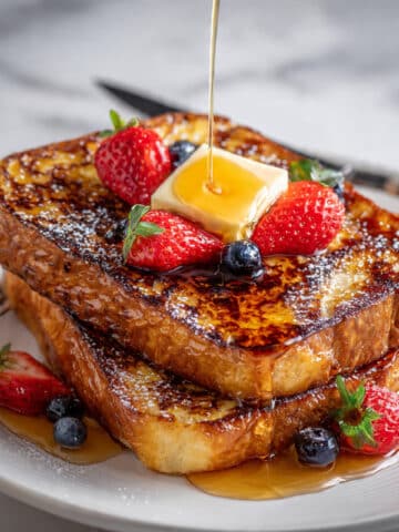 Classic French Toast with Maple Syrup and Fresh Fruit Recipe
