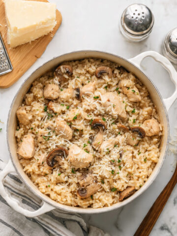 One Pot Chicken Marsala Orzo Recipe
