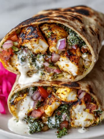 Chicken Shawarma Wraps with Spiced Chicken and Creamy Shawarma Sauce Recipe