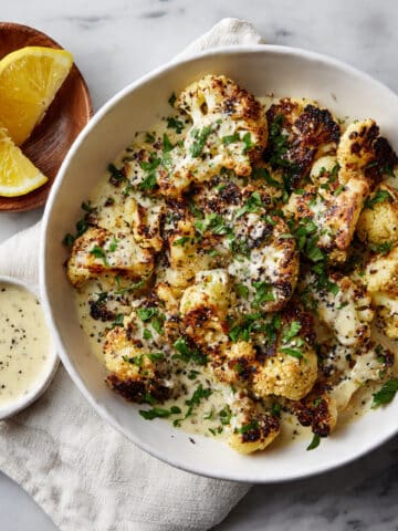 Moroccan Cauliflower with Tahini-Honey Recipe