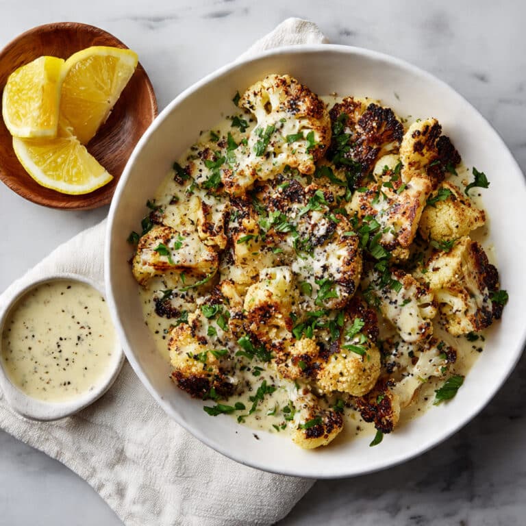 Moroccan Cauliflower with Tahini-Honey Recipe