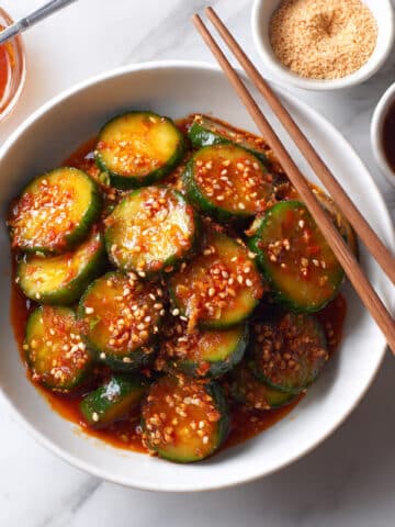 Peanut Chili Crisp Cucumber Salad Recipe