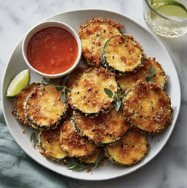 Air Fryer Parmesan Breadcrumb Zucchini Chips Recipe