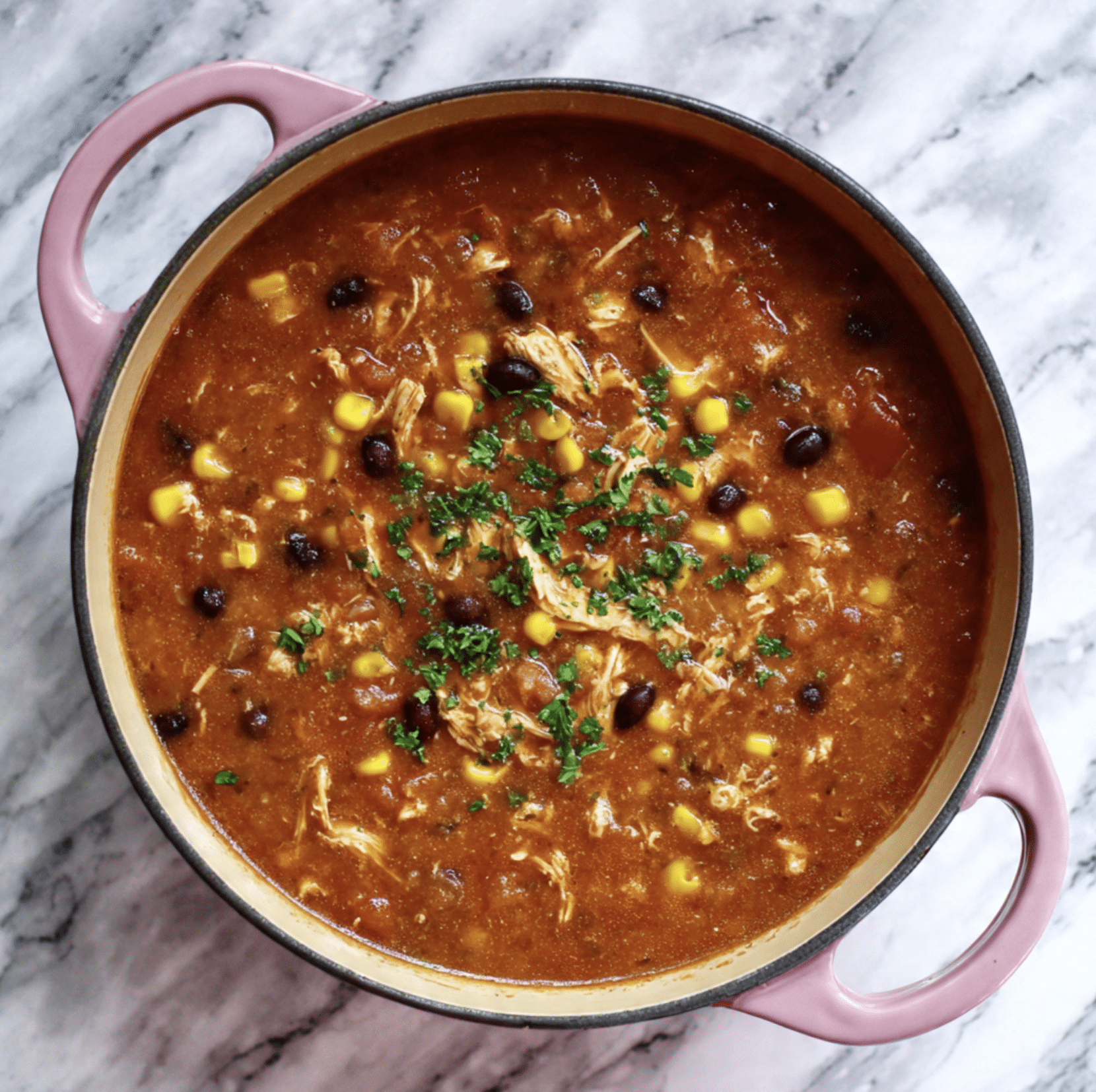 Creamy Chicken Tortilla Soup Recipe