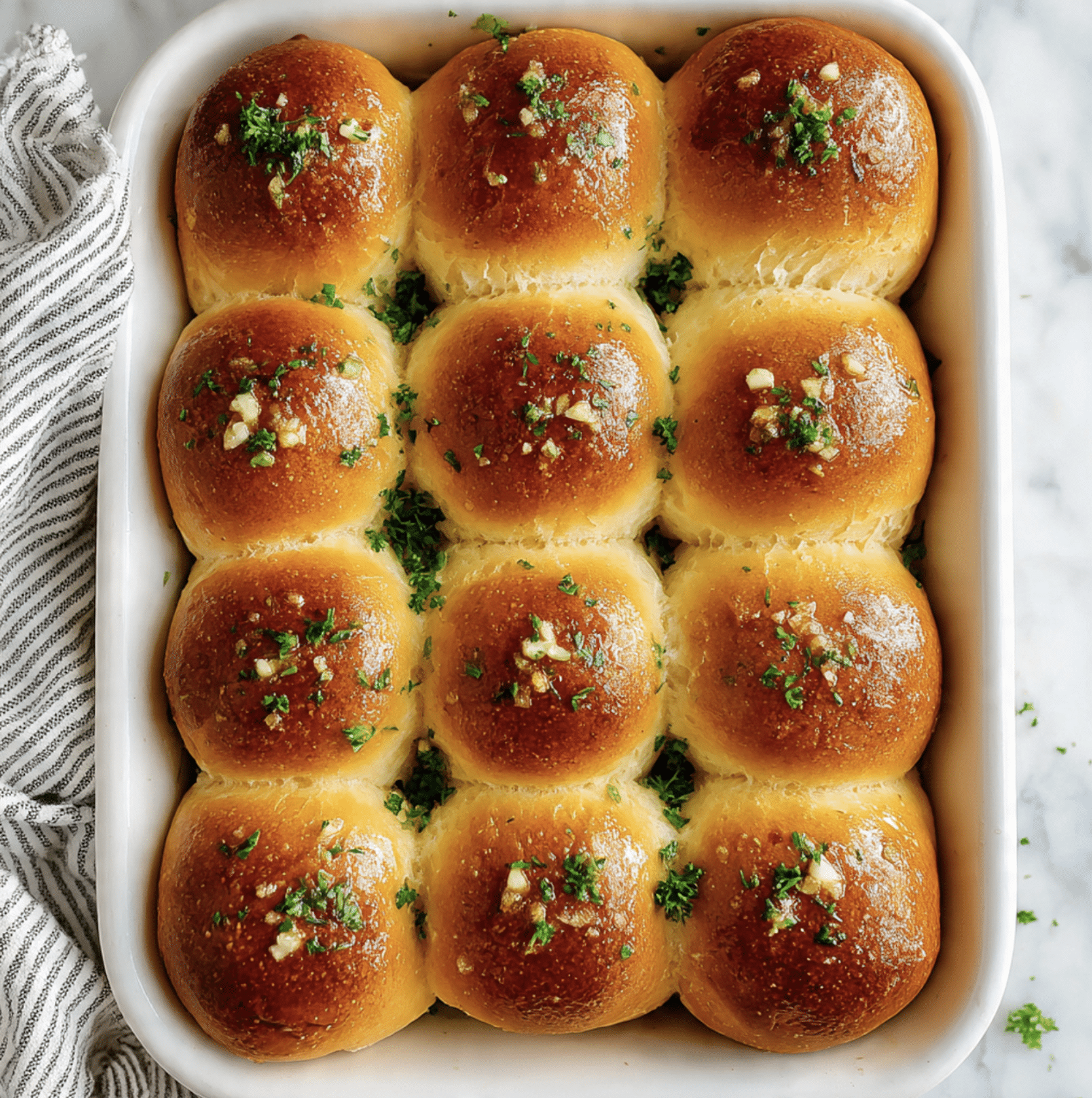 Garlic Butter Dinner Rolls Recipe