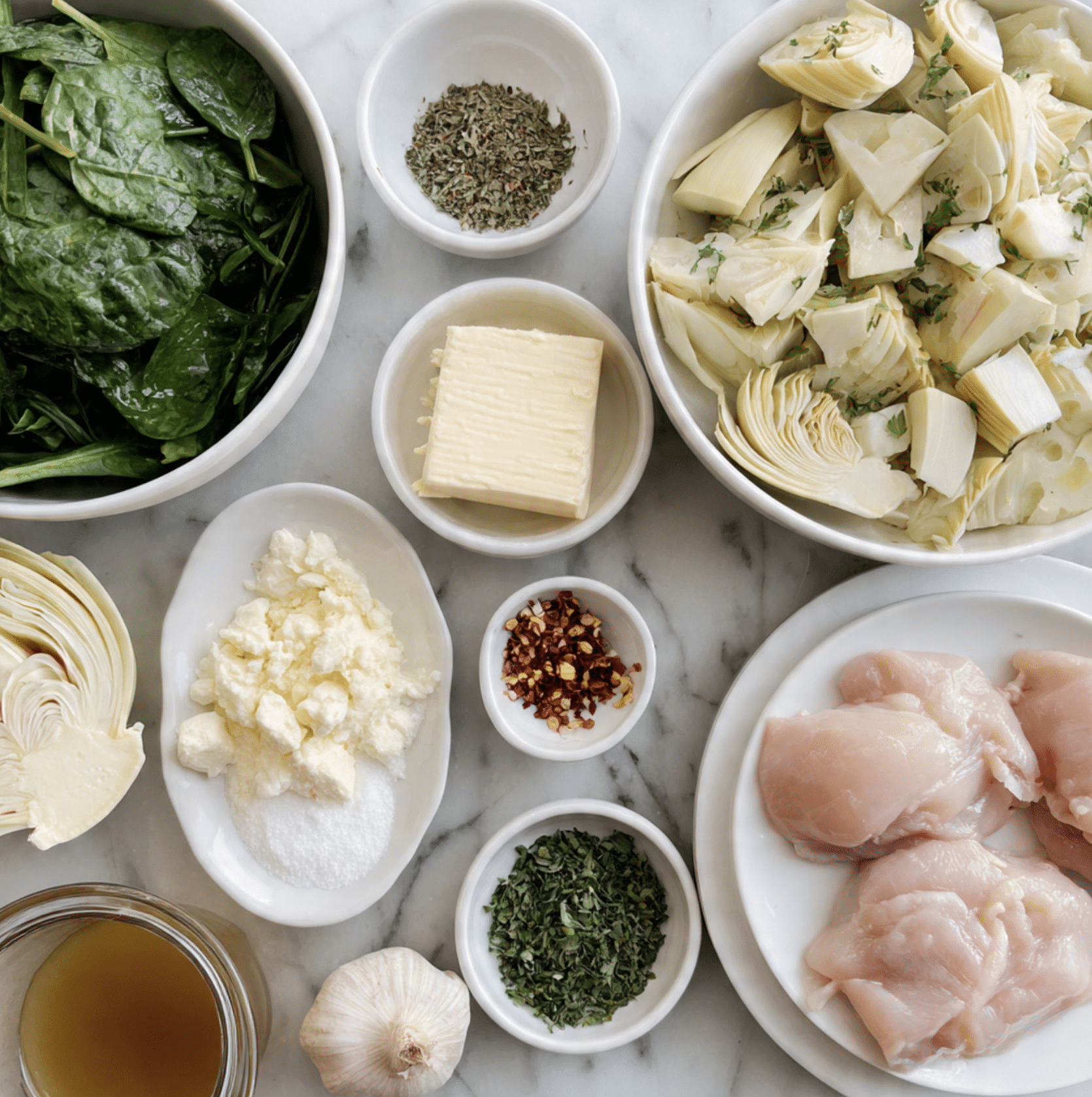 Spinach Artichoke Chicken Skillet Recipe
