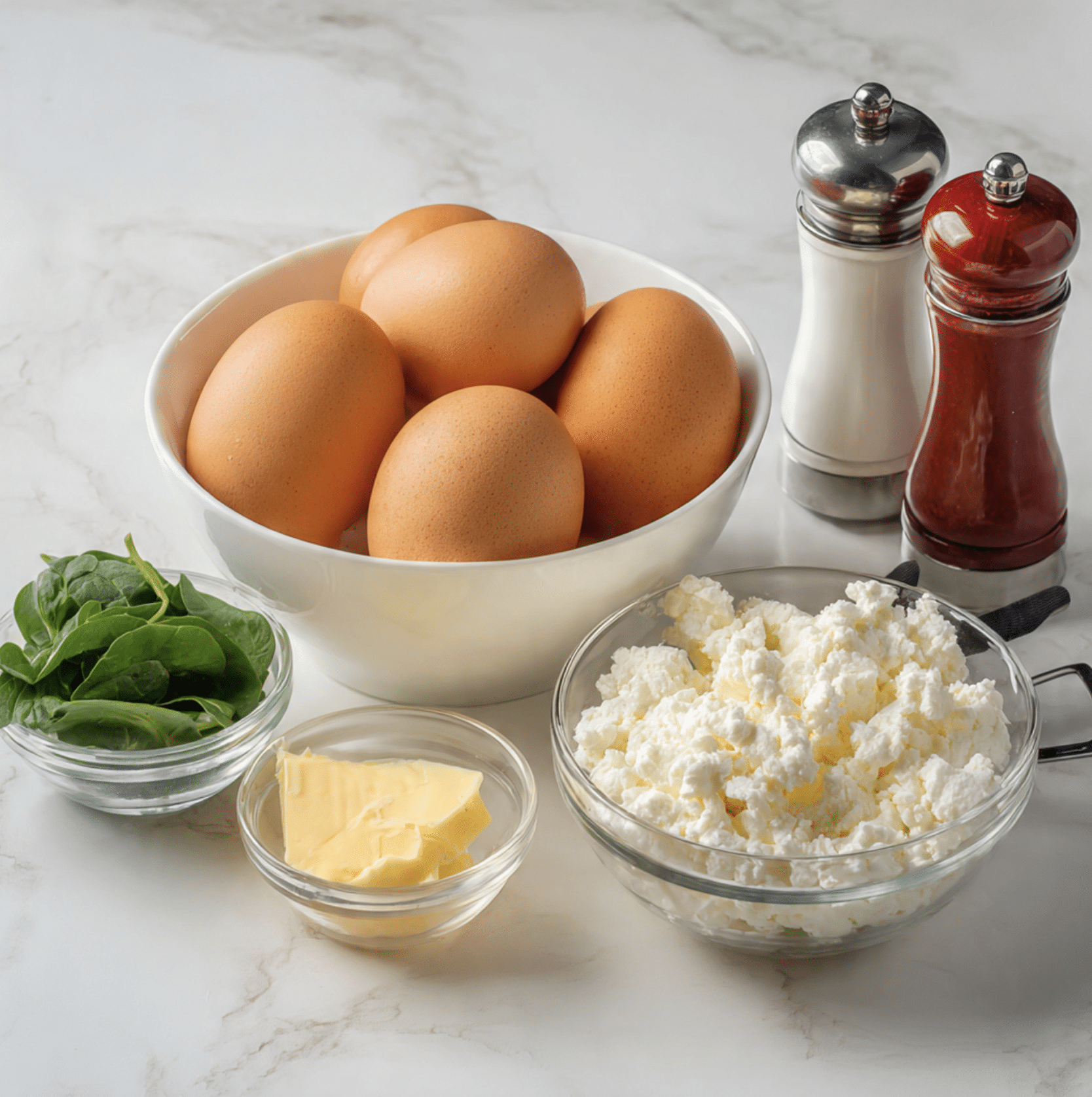 Fluffy Scrambled Eggs with Cottage Cheese Recipe