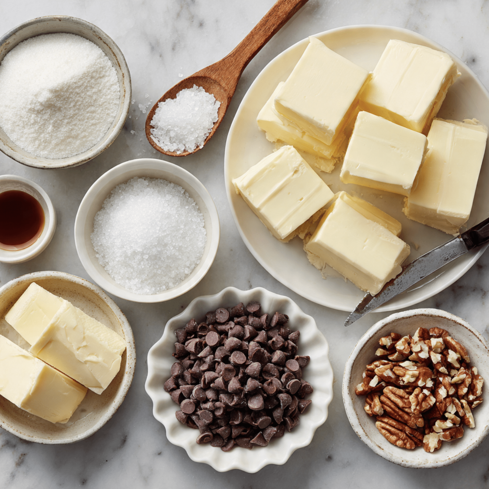 Homemade Toffee with Chocolate, Nuts, and Sea Salt Recipe