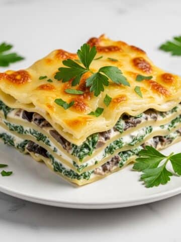 Creamy Spinach and Mushroom Lasagna Recipe