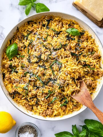 Ground Turkey Zucchini Orzotto Recipe