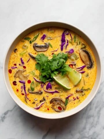 Thai Coconut Soup with Lemongrass, Ginger, and Chili Paste Recipe