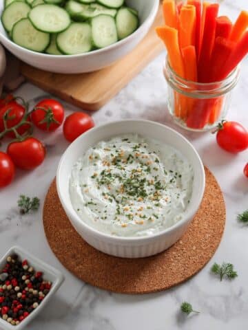 Creamy High Protein Cottage Cheese Dip with Herbs Recipe