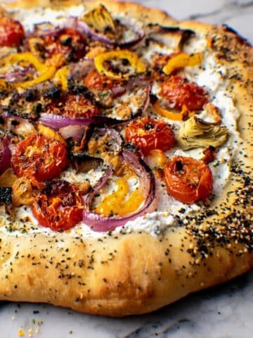 Gyro Pizza with Tzatziki Drizzle Recipe
