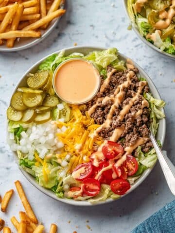 High-Protein Cheeseburger Bowls Recipe