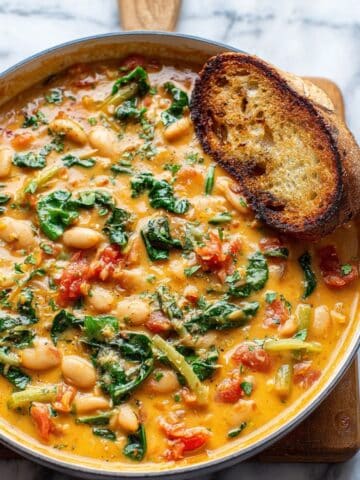 Creamy Tomato White Bean Stew Recipe