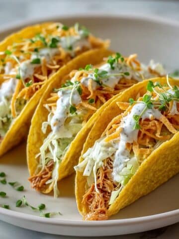 Dill Pickle Ranch Smash Chicken Tacos with Crispy Cheese Lace Recipe