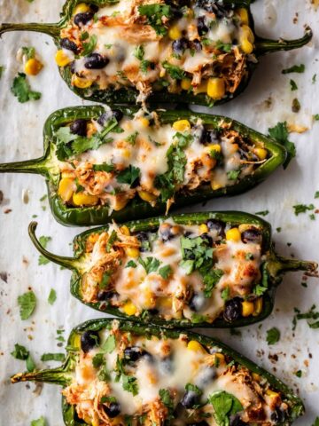 Easy Chicken Stuffed Poblano Peppers Recipe