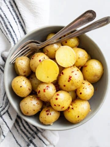 Boiled Potatoes with Garlic Butter Recipe