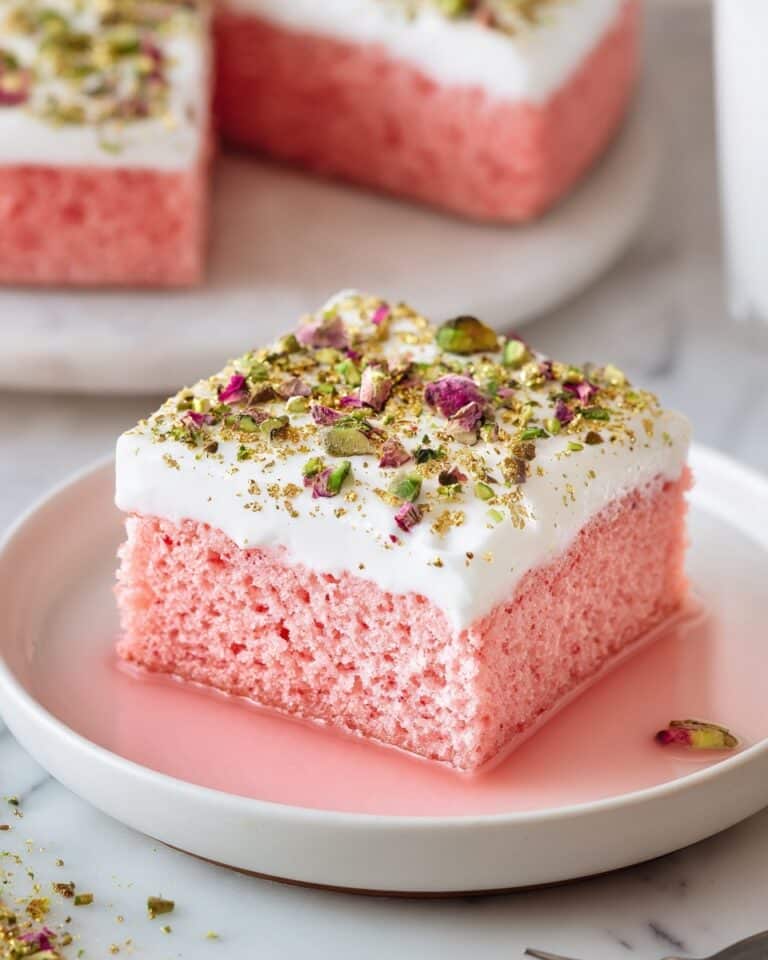 Rose Milk Cake Recipe