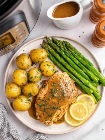 Lemon Garlic Instant Pot Chicken and Potatoes Recipe