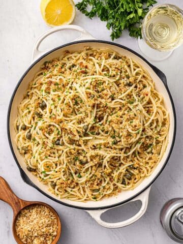 Sardine Pasta With Lemon & Garlic Crumbs Recipe