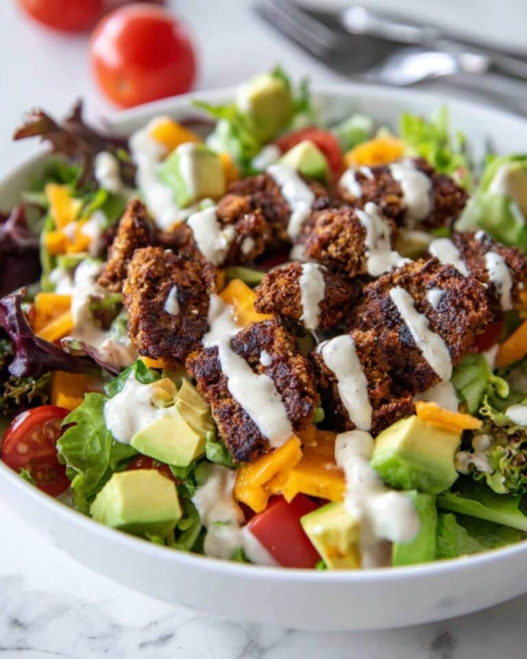 Loaded Veggie Burger Salad Recipe