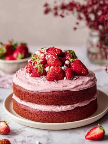 Vegan Strawberry Cake Recipe