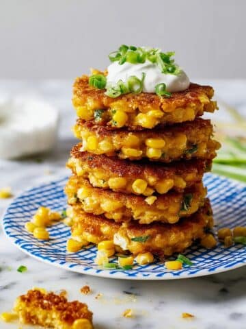 Corn Fritters with Cheddar and Scallions Recipe