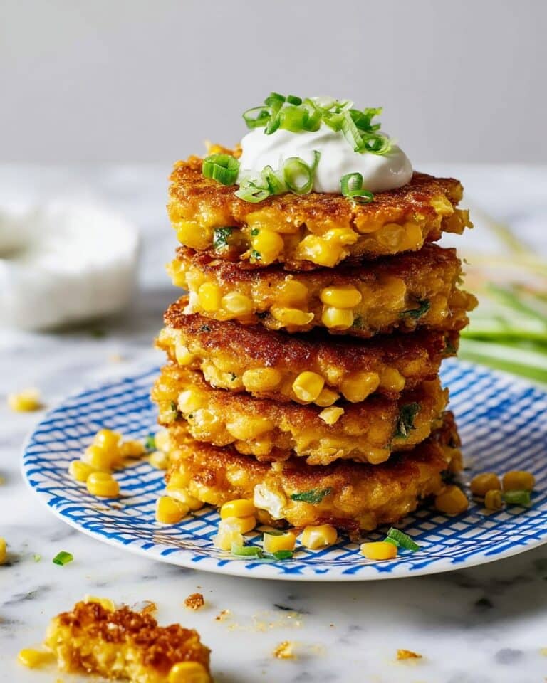 Corn Fritters with Cheddar and Scallions Recipe