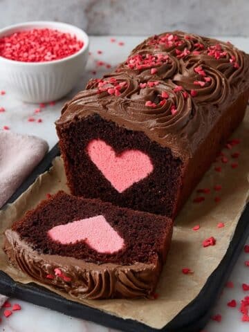 Hidden Heart Chocolate Loaf Cake Recipe
