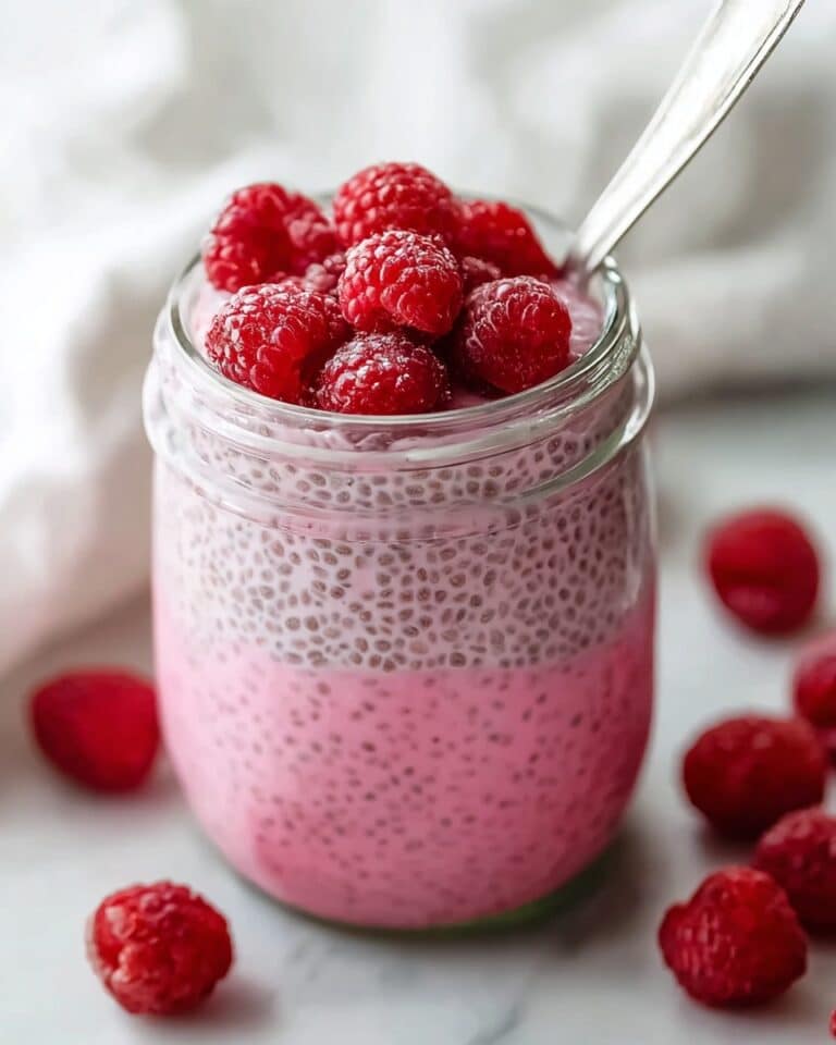 Raspberry Chia Pudding Sweetened with Maple Syrup Recipe