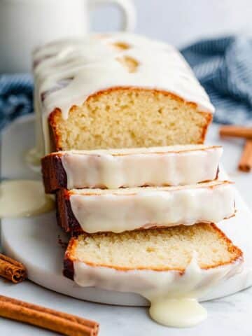 Eggnog Quick Bread with an Eggnog Glaze Recipe