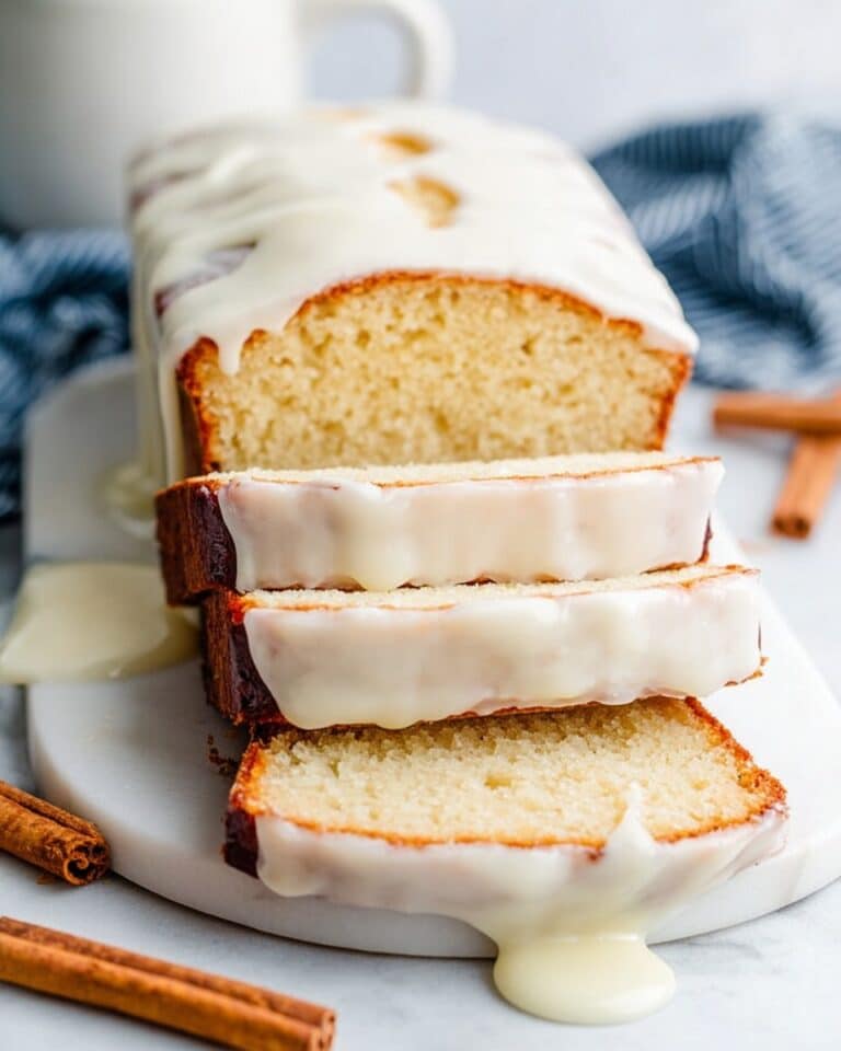 Eggnog Quick Bread with an Eggnog Glaze Recipe
