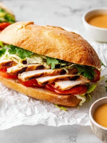 Spicy Chicken Torta Sandwich with Chipotle Mayo and Fresh Toppings Recipe