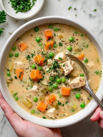 Creamy Chicken and Potato Soup with Veggies Recipe