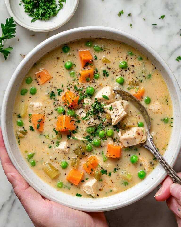 Creamy Chicken and Potato Soup with Veggies Recipe